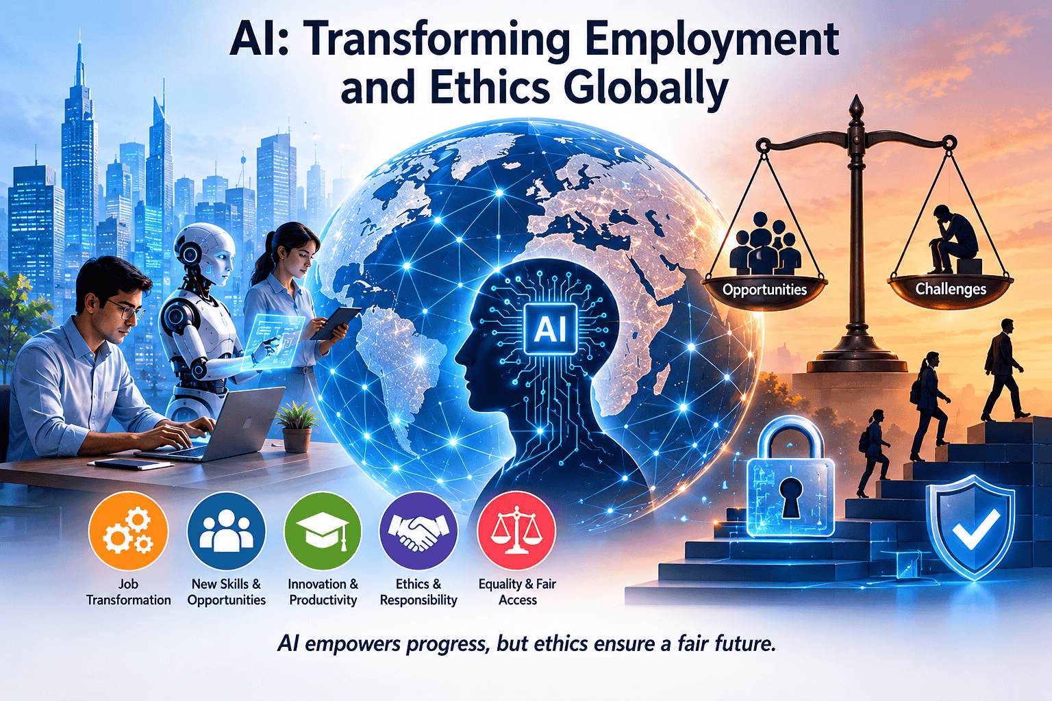 The Global Impact of Artificial Intelligence on Employment and Ethics