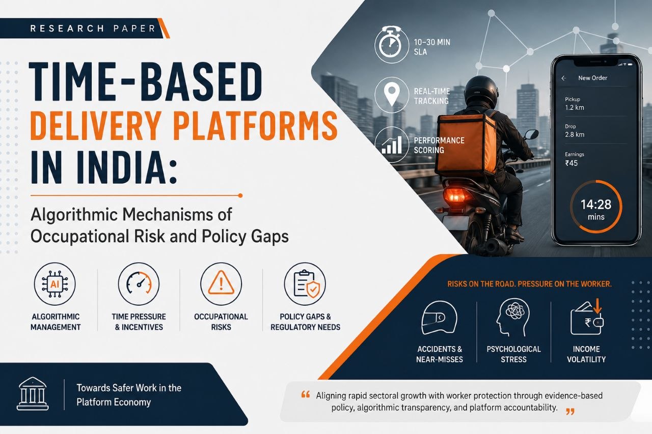 Time-Based Delivery Platforms in India: Algorithmic Mechanisms of Occupational Risk and Policy Gaps