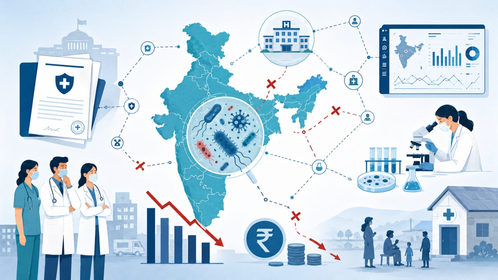 Structural Inefficiencies and Economic Consequences: Evaluating the Implementation Gap in India’s AMR Policy Frameworks (NAP-AMR and Schedule H1)