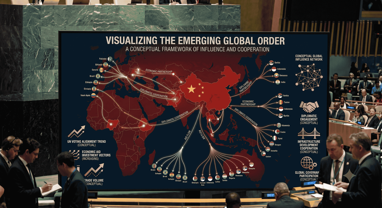 How does the cohesion of the China-anchored voting coalition vary across issue areas in the UN General Assembly, and what do these variations reveal about the emergence of a multipolar order?