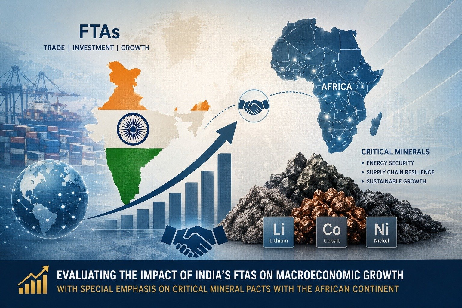 Evaluating the impact of India’s FTAs on macroeconomic growth with special emphasis on critical mineral pacts with the African continent