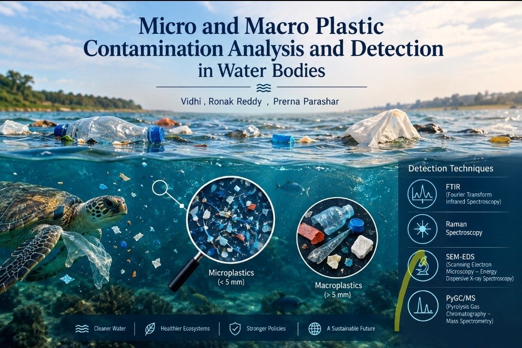 Micro and Macro Plastic Contamination analysis and detection in water bodies