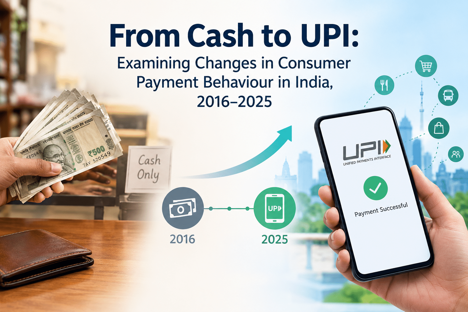 From Cash to UPI: Examining Changes in Consumer Payment Behaviour in India, 2016–2025
